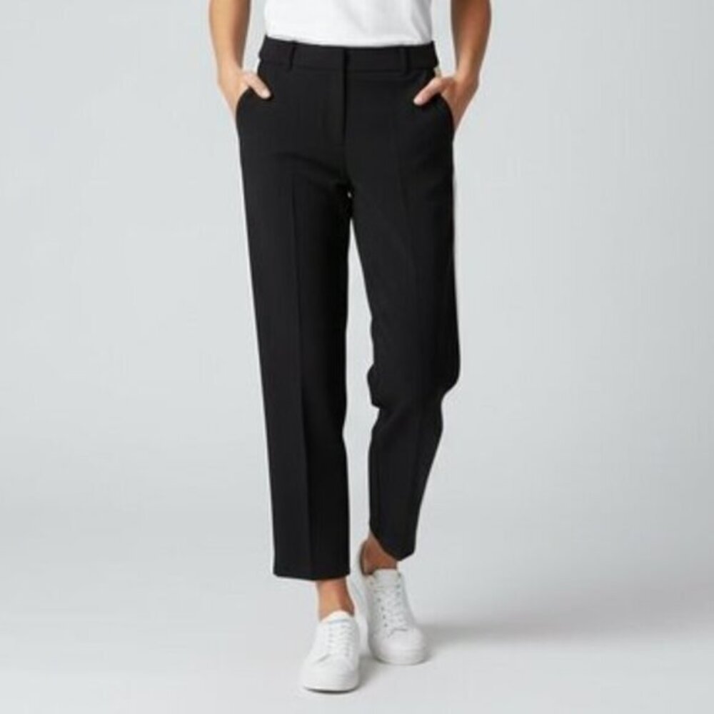 Wilfred Aritzia Pants Tuxedo Stripe Pleated Trousers Black business casual